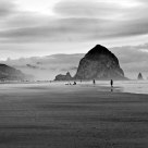 Haystack Rock Through the Mist